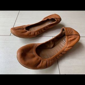 Tory Burch camel flats